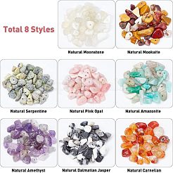 Натуральные бусины из драгоценных камней 160 г 8 стиля G-NB0002-53B