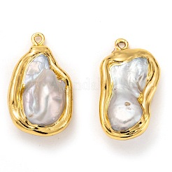 Кулоны с натуральным жемчугом барокко KK-H745-02G