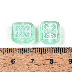 Прозрачные акриловые бусины TACR-T028-53