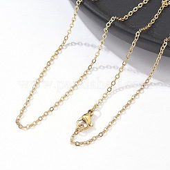 Ионное покрытие (ip) модные унисекс 304 нержавеющая сталь кабель цепи ожерелья NJEW-M047-02