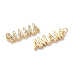 Латунные микро проложить кубического циркония подвески&nbsp;ZIRC-H700-10G