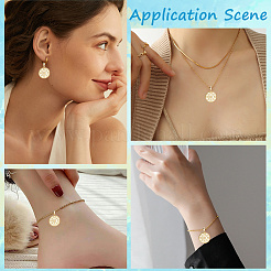 6шт латунные подвески с микропаве и кубическим цирконием&nbsp;KK-BBC0018-94