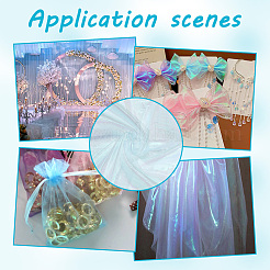 Лазерная полиэфирная марлевая ткань DIY-WH0430-478B