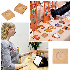 Квадратные коробки для хранения ювелирных изделий из крафт-бумаги&nbsp;LS-CON-TAC0001-04C