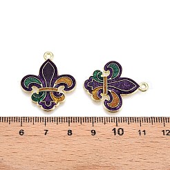 Подвески из сплава с эмалью и блестками на тему карнавала/марди гра&nbsp;ENAM-T020-53D-RS