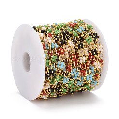 Латунная цепочка из бисера ручной работы CHC-H100-09