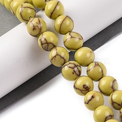 Синтетических нитей бирюзовые бусы G-L605-G01-03E