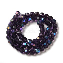 Гальванизируйте прозрачное стекло бисер нитей&nbsp;LS-EGLA-A035-T8mm-L15