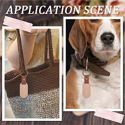 25шт. брелок-подвеска из дерева с искусственной кожей&nbsp;KEYC-SP0001-04