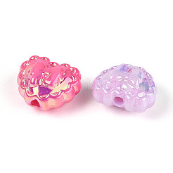 УФ-покрытие светящиеся непрозрачные акриловые бусины&nbsp;TACR-T017-91M