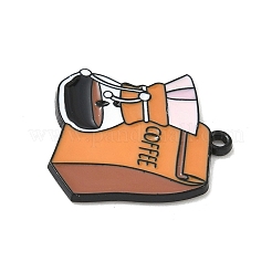 Эмалевые подвески из сплава на кофейную тематику&nbsp;ENAM-I077-02EB-04