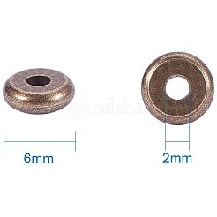 Spacer бисер латунные KK-PH0034-40