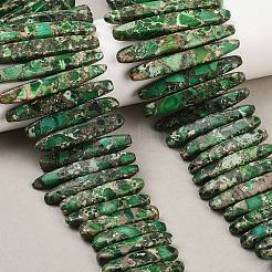 Синтетические градуированные бусины из императорской яшмы&nbsp;G-L647-C01-01B