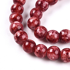 Выпечка окрашенные стеклянные бусины пряди&nbsp;DGLA-N003-8mm-A02