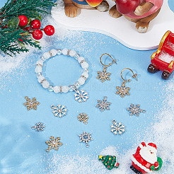 36шт 3 стиля подвески из сплава со стразами&nbsp;FIND-SC0020-03