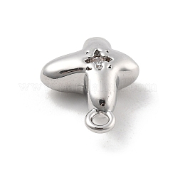 Латунные микро проложить кубического циркония подвески KK-D283-17P