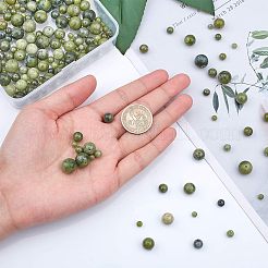 Природные китайский нефрит бисер пряди G-OC0001-32