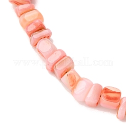 Браслеты на ногу из натуральных окрашенных пресноводных ракушек AJEW-AN00746-04