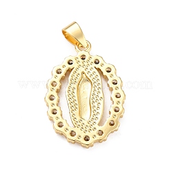 Латунные микропаве прозрачные подвески с фианитом&nbsp;ZIRC-A021-33G