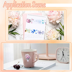 Узор из цветов для домашних животных самодельный альбом декоративные клейкие ленты&nbsp;DIY-WH20011-96F