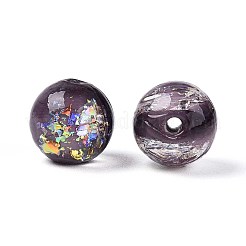 Ручной работы бусины фольги LAMP-T021-31B