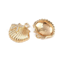 Латунные микропаве прозрачные подвески с фианитом&nbsp;KK-C115-26G