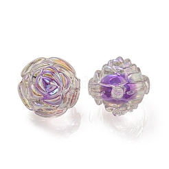 УФ-покрытие радужными переливающимися акриловыми бусинами OACR-P010-20H