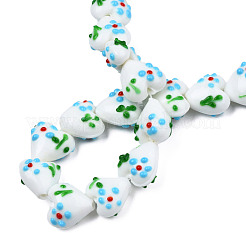 Бусины ручной работы ухабистой бисер нитей&nbsp;LAMP-N029-011F