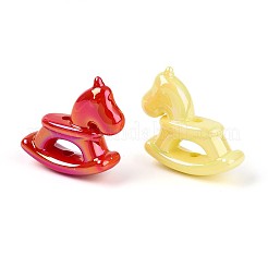 Непрозрачные акриловые бусины с УФ-покрытием OACR-T028-44