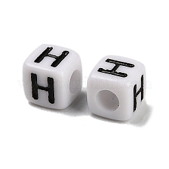 Непрозрачные акриловые бусины OACR-S076-01H