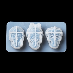 Хэллоуин тема череп diy статуя силиконовые Молды&nbsp;DIY-P078-01B