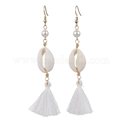 Серьги-ракушки из нержавеющей стали 304 EJEW-JE06405