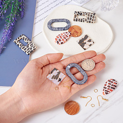 Набор для изготовления акриловых сережек с геометрией своими руками&nbsp;DIY-TA0009-28