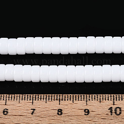 Непрозрачные сплошные цветные стеклянные бусины&nbsp;GLAA-N026-3x6mm-02