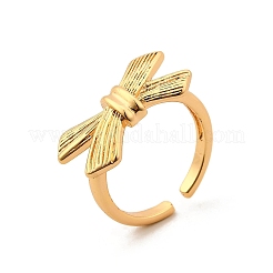 Латунные регулируемые манжеты открытые кольца для женщин RJEW-Z097-03G-02