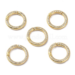 Застежки-твистеры из экологически чистой латуни с микропаве ZIRC-C024-31G