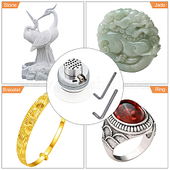 45 # стальной инкрустированный камень&nbsp;AJEW-WH0162-17