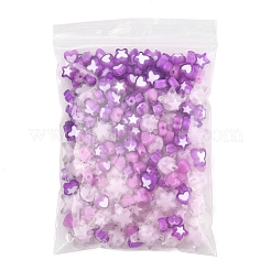 200шт 5 стиля прозрачные акриловые бусины TACR-FS0001-54D