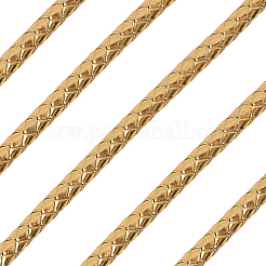 5 м плетеный круглый шнур из искусственной кожи для украшений OCOR-GF0004-96B-03