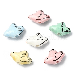 20шт 5 цвета фарфоровые бусины ручной работы&nbsp;PORC-CJ0001-19