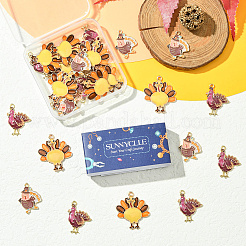 30 шт. 3 стиля подвески из сплава и эмали на тему Дня благодарения&nbsp;ENAM-SC0006-84