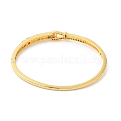 Красочный браслет с узлом из кубического циркония BJEW-L681-003G