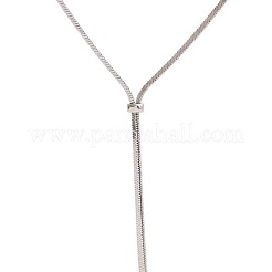 Ожерелья-лариаты из хирургической нержавеющей стали 316 с цепочкой-змейкой для женщин FS-WG6B247-01