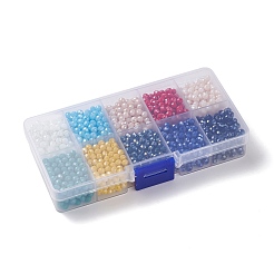 Гальванические стеклянные бусины EGLA-X0006-01F-4mm