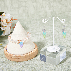 160шт 8 цвета стеклянные подвески GLAA-DC0001-35