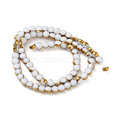 Стеклянные бусины с гальваническим покрытием &nbsp;EGLA-A040-01C