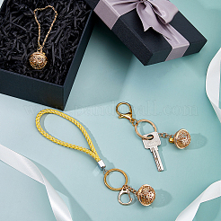 3 шт. 3 стиля колокольчик сплав и железный кулон брелок и браслеты с подвесками наборы&nbsp;DIY-FH0009-60KCG