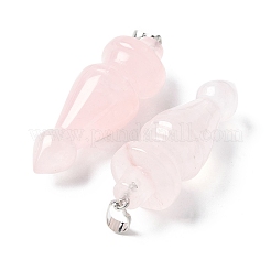 Природного розового кварца подвески G-C187-01E