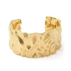 Ионное покрытие (ip) 304 нержавеющая сталь широкие открытые браслеты-манжеты BJEW-L682-021G