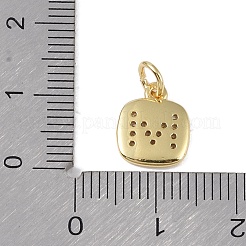 Покрытие стойки латунь микропаве прозрачные кубические циркониевые подвески KK-E110-14G-M